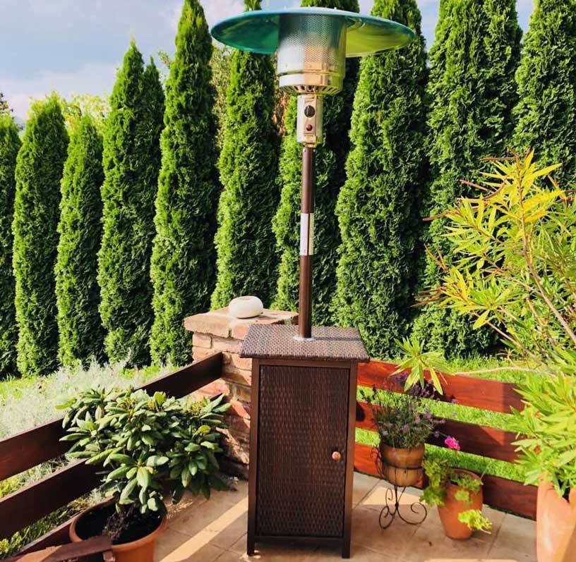 kültéri gázos hősugárzó